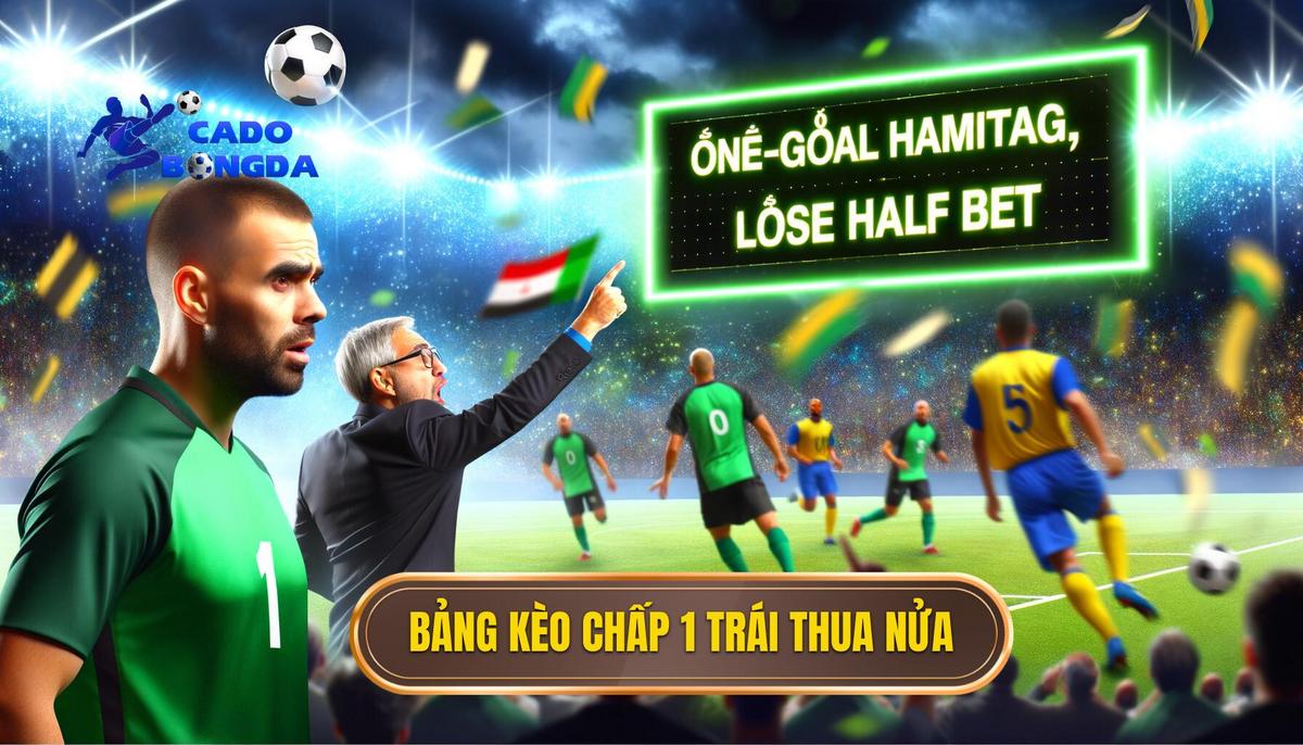 Bảng minh họa kèo chấp một trái thua nửa