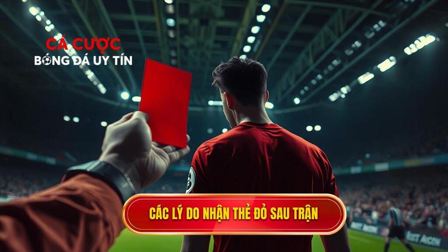 Những nguyên nhân phổ biến dẫn đến thẻ đỏ sau khi rời sân