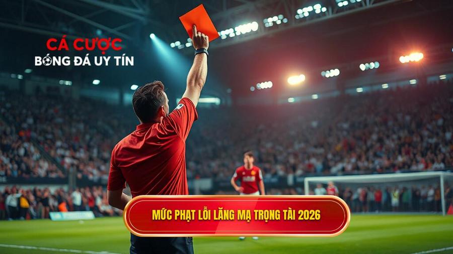Luật phạt lỗi lăng mạ trọng tài mới nhất 2026: Những thay đổi mang tính kỷ nguyên 3 Chi tiết các mức xử phạt trong Luật phạt lỗi lăng mạ trọng tài mới nhất 2026