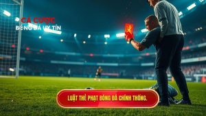 Thủ môn bắt bóng ngoài vòng cấm nhận thẻ gì