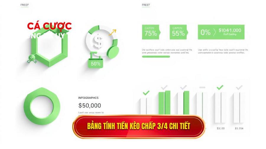 Bảng tóm tắt cách tính tiền Kèo chấp 3/4 (0.75)
